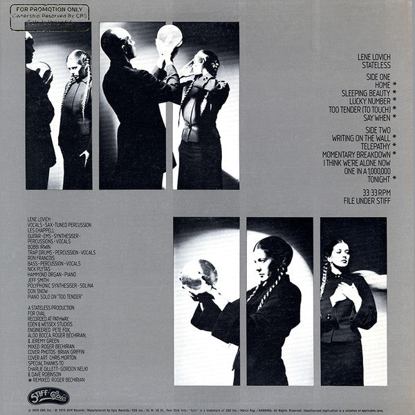 Lene Lovich : Stateless (LP, Album, Pit)