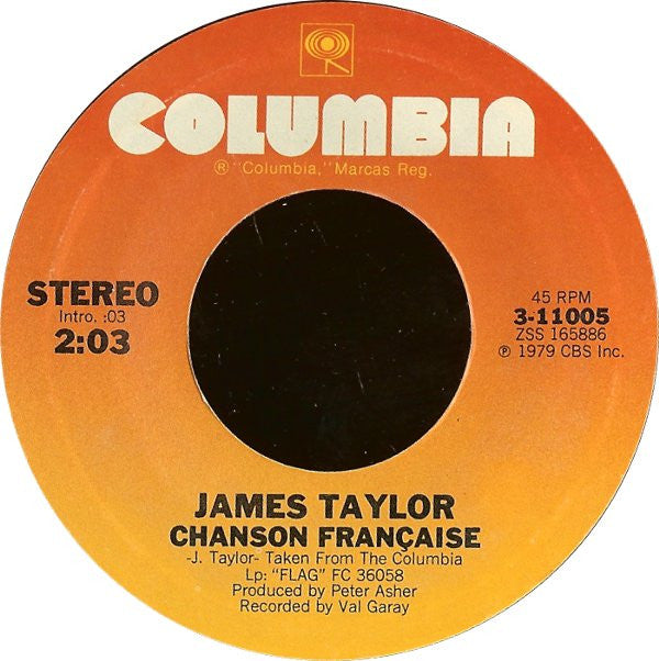 James Taylor (2) : Up On The Roof (7", Styrene, Ter)