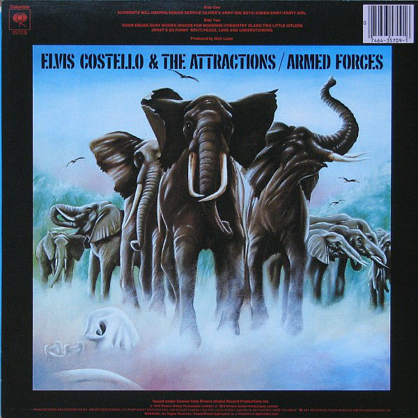 Elvis Costello And The Attractions* : Armed Forces (LP, Album, Ltd, Yel)