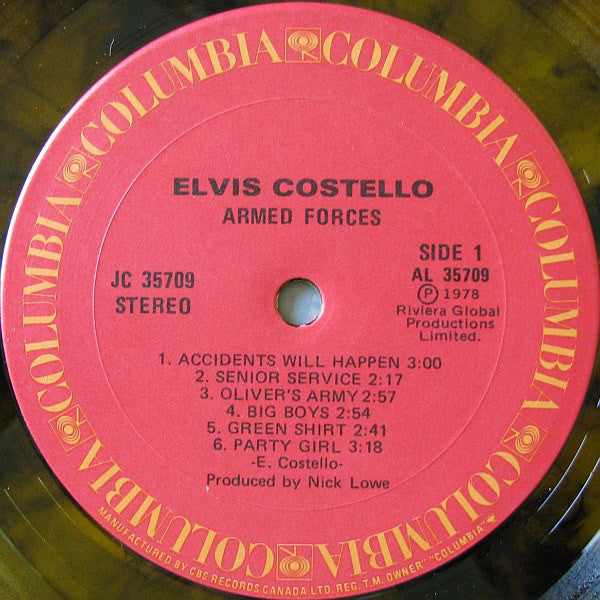 Elvis Costello And The Attractions* : Armed Forces (LP, Album, Ltd, Yel)