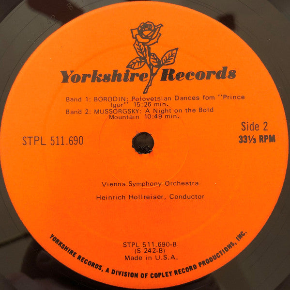 Pyotr Ilyich Tchaikovsky, Alexander Borodin, Modest Mussorgsky, Nikolai Rimsky-Korsakov, Heinrich Hollreiser, Wiener Symphoniker - Wiener Staatsopernchor : Tchaikovsky ∙ Borodine ∙ Moussorgsky ∙ Rimsky-Korsakov (LP, Comp)