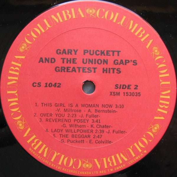 Gary Puckett & The Union Gap : Gary Puckett & The Union Gap's Greatest Hits (LP, Comp, RE)