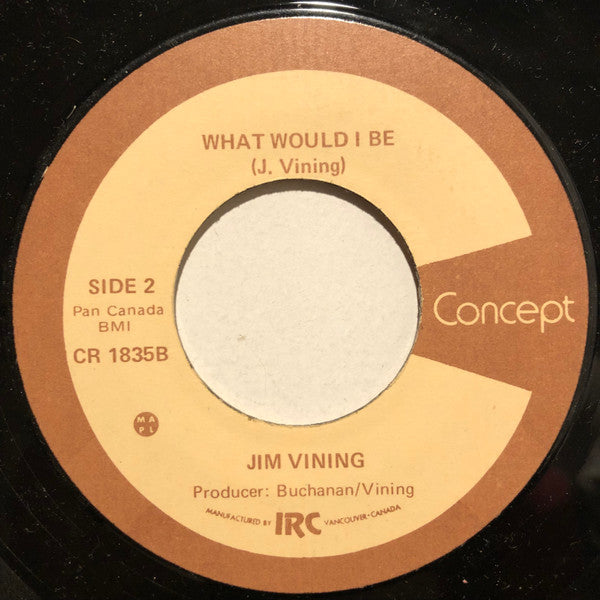 Jim Vining : I Need Song (7", Single)