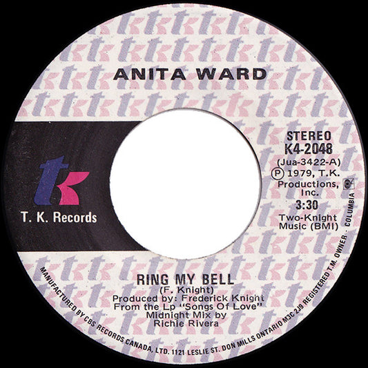 Anita Ward : Ring My Bell (7", Single)