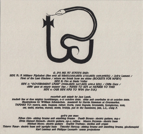 Godspeed You Black Emperor! : G_d’s Pee At State's End! (CD, Album)