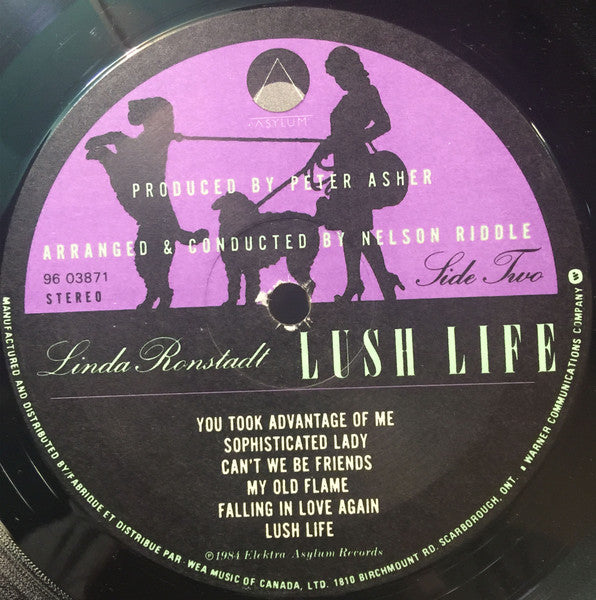 Linda Ronstadt With Nelson Riddle & His Orchestra* : Lush Life (LP, Album)