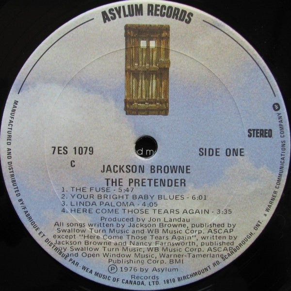 Jackson Browne : The Pretender (LP, Album, Don)