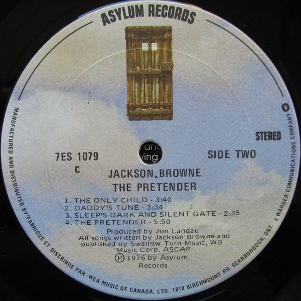 Jackson Browne : The Pretender (LP, Album, Don)