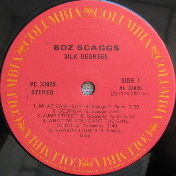 Boz Scaggs : Silk Degrees (LP, Album)