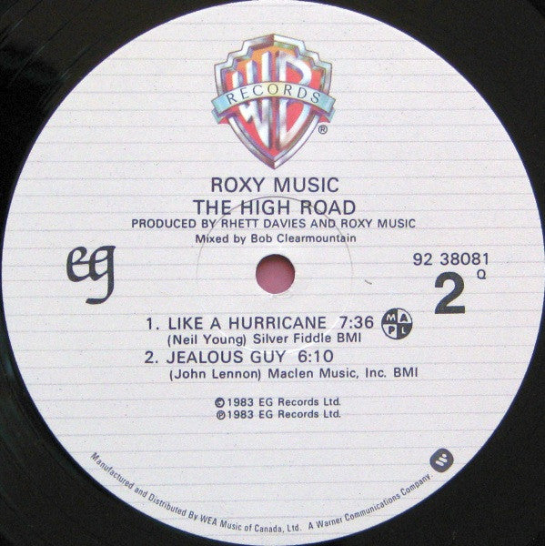Musique Roxy* : The High Road (LP, MiniAlbum, Qua)