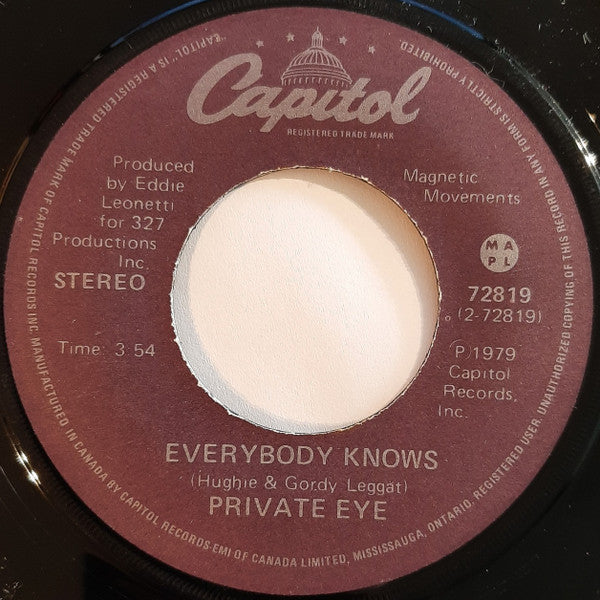 Private Eye (11) : Changes / Everybody Knows (7", Single)