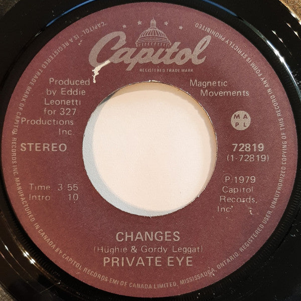 Private Eye (11) : Changes / Everybody Knows (7", Single)