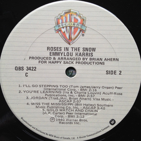 Emmylou Harris : Roses In The Snow (LP, Album)