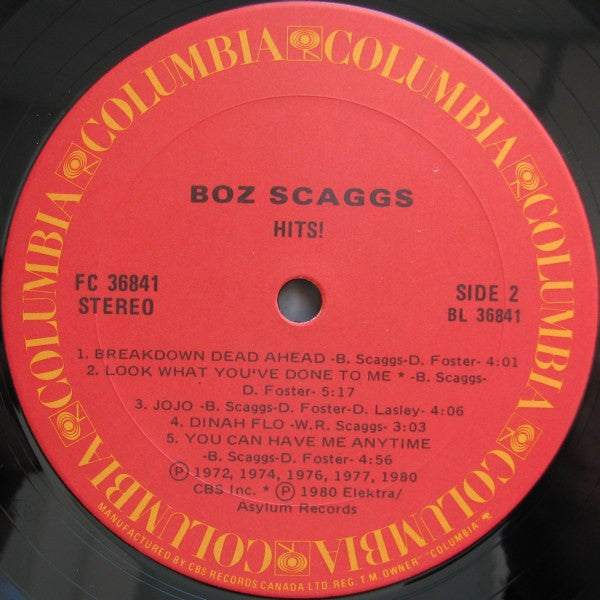 Boz Scaggs : Hits! (LP, Comp)