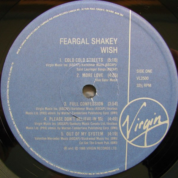 Feargal Sharkey : Wish (LP, Album)