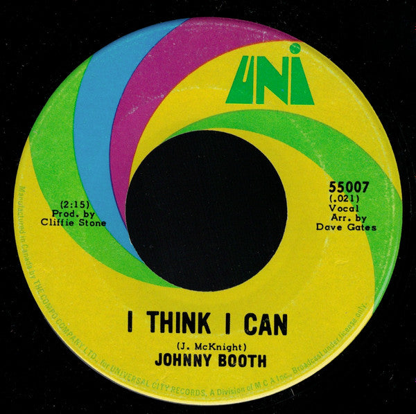 Johnny Booth : Wishful Thinkin' (7", Single)