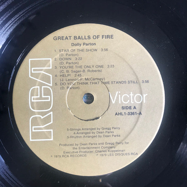 Dolly Parton : Great Balls Of Fire (LP, Album, Gat)