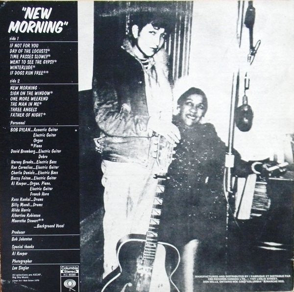 Bob Dylan : New Morning (LP, Album, RE)
