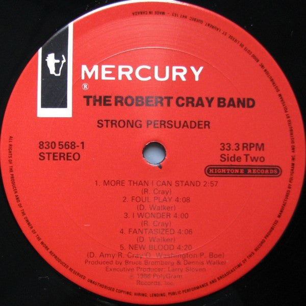 Robert Cray : Strong Persuader (LP, Album)