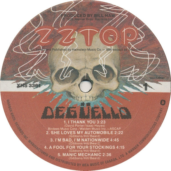 ZZ Top : Degüello (LP, Album)