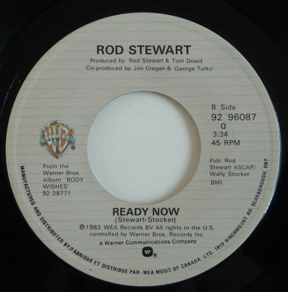 Rod Stewart : Baby Jane / Ready Now (7")