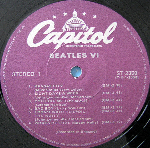 The Beatles : Beatles VI (LP, Album, RE, Pur)