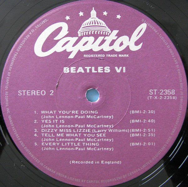The Beatles : Beatles VI (LP, Album, RE, Pur)
