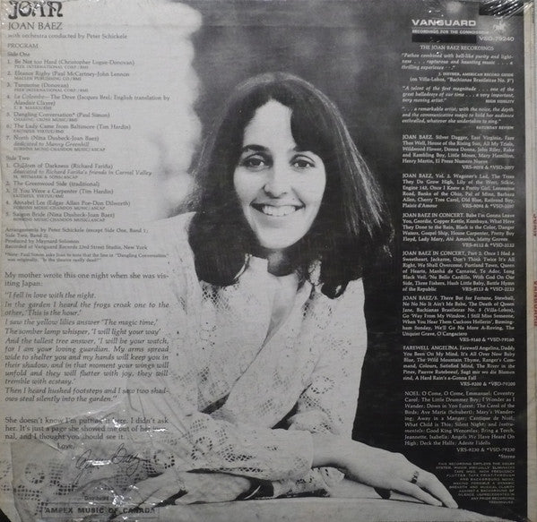 Joan Baez : Joan (LP, Album)