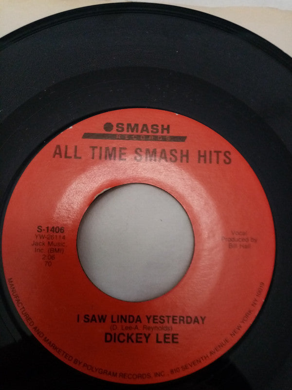 Dickey Lee : Patches / I Saw Linda Yesterday (7", RE)