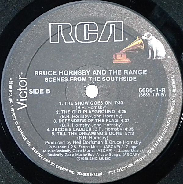 Bruce Hornsby And The Range : Scenes From The Southside (LP, Album)