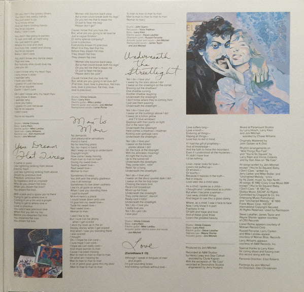 Joni Mitchell : Wild Things Run Fast (LP, Album, Gat)