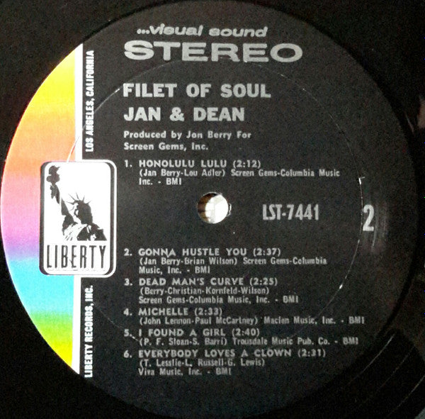Jan & Dean : Filet Of Soul (LP, Album)