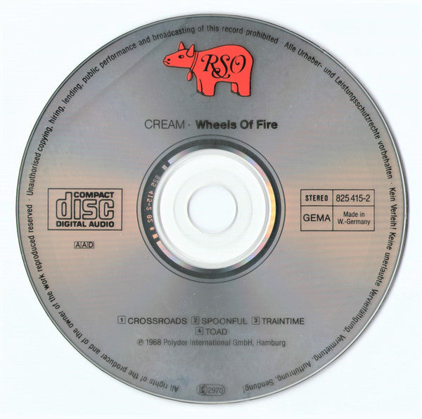 Cream (2) : Wheels Of Fire (2xCD, Album, RE)