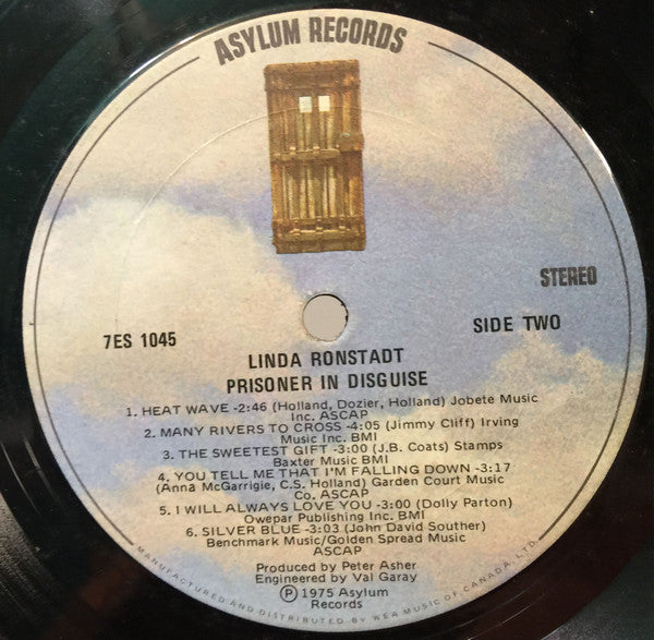 Linda Ronstadt : Prisoner In Disguise (LP, Album, Gat)