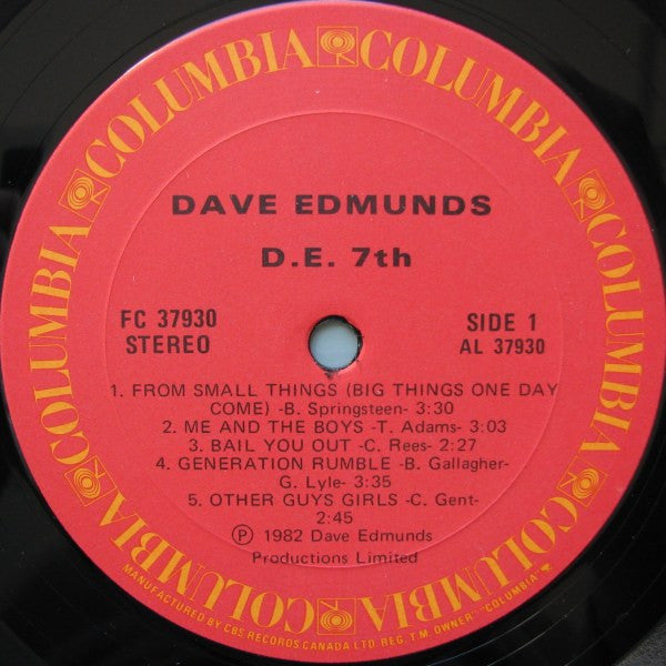 Dave Edmunds : D. E. 7th (LP, Album)