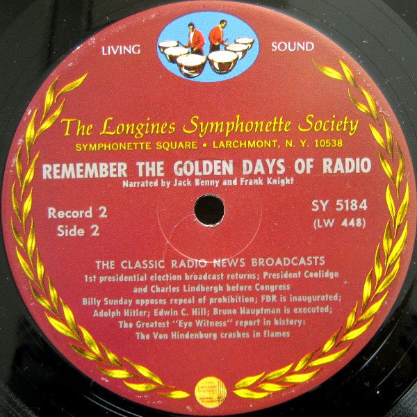 Jack Benny And Frank Knight : Remember The Golden Days Of Radio Volume 2 (LP)