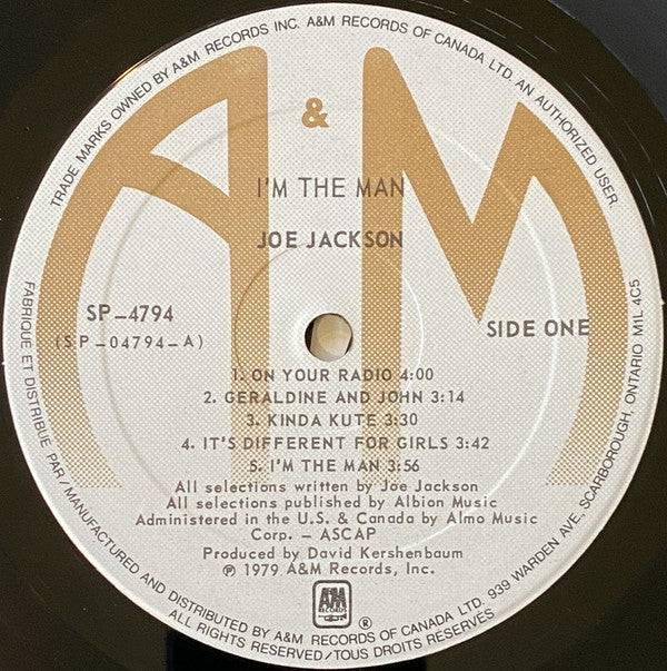 Joe Jackson : I'm The Man (LP, Album, Cin)
