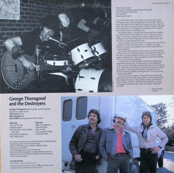 George Thorogood And The Destroyers* : George Thorogood And The Destroyers (LP, Album)