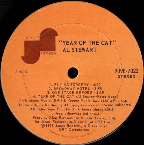 Al Stewart : Year Of The Cat (LP, Album, Gat)