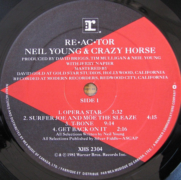 Neil Young & Crazy Horse : Reactor (LP, Album, Qua)