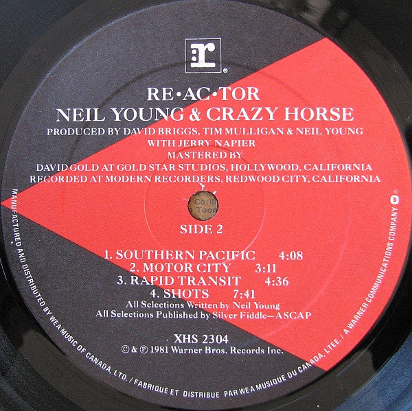Neil Young & Crazy Horse : Reactor (LP, Album, Qua)