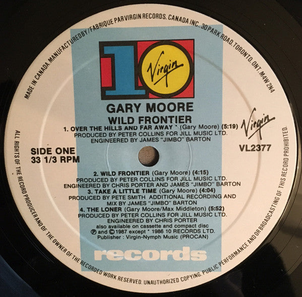 Gary Moore : Wild Frontier (LP, Album)