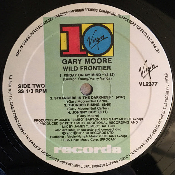 Gary Moore : Wild Frontier (LP, Album)