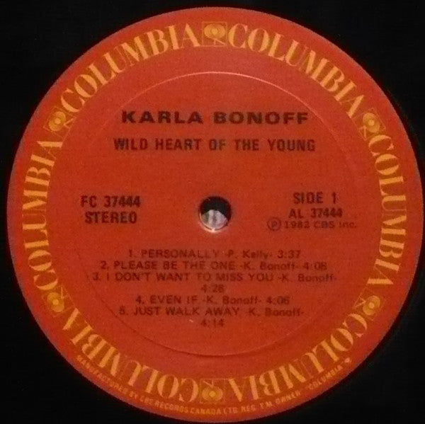 Karla Bonoff : Wild Heart Of The Young (LP, Album)