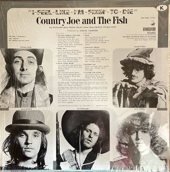 Country Joe And The Fish : I-Feel-Like-I'm-Fixin'-To-Die (LP, Album, RE)