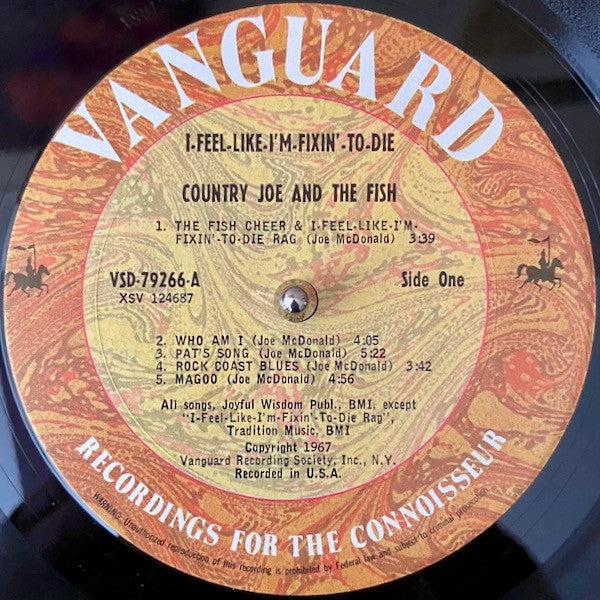 Country Joe And The Fish : I-Feel-Like-I'm-Fixin'-To-Die (LP, Album, RE)
