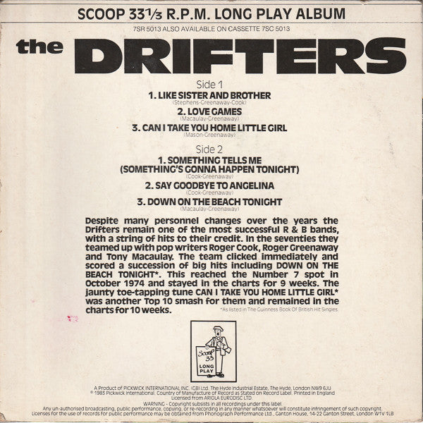 The Drifters : The Drifters (7", Album, Comp)