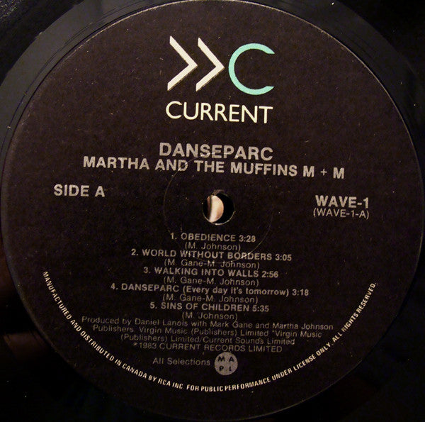 Martha And The Muffins / M + M : Danseparc (LP, Album)