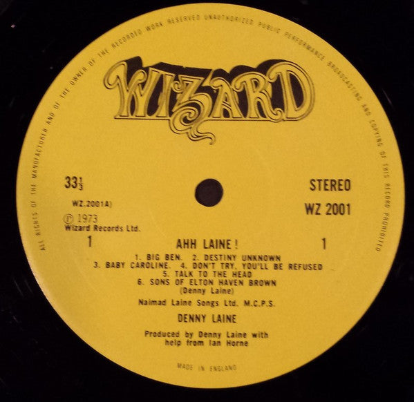 Denny Laine : Ahh... Laine! (LP, Album)