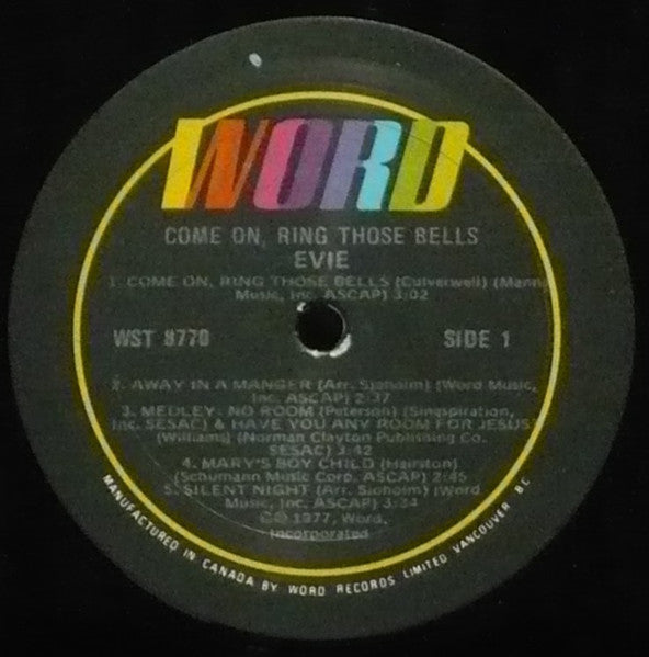 Evie (2) : Come On, Ring Those Bells (LP, Album)